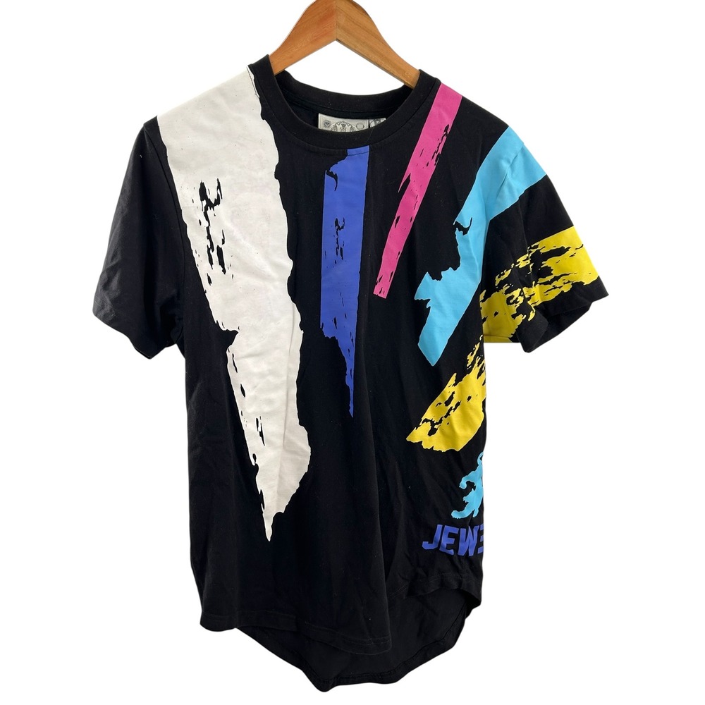 Jewel House Mens Black‎ Graphic Print Short Sleeve T-Shirt size medium - Picture 3 of 7